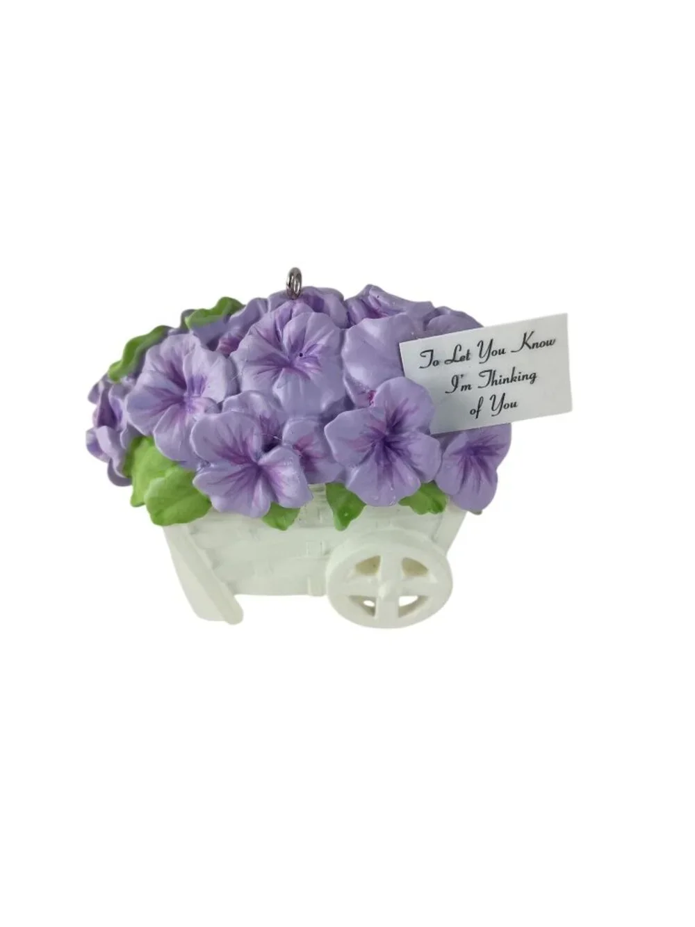 Hallmark Keepsake Christmas Ornament Pansies Stand For Thoughts 2014
